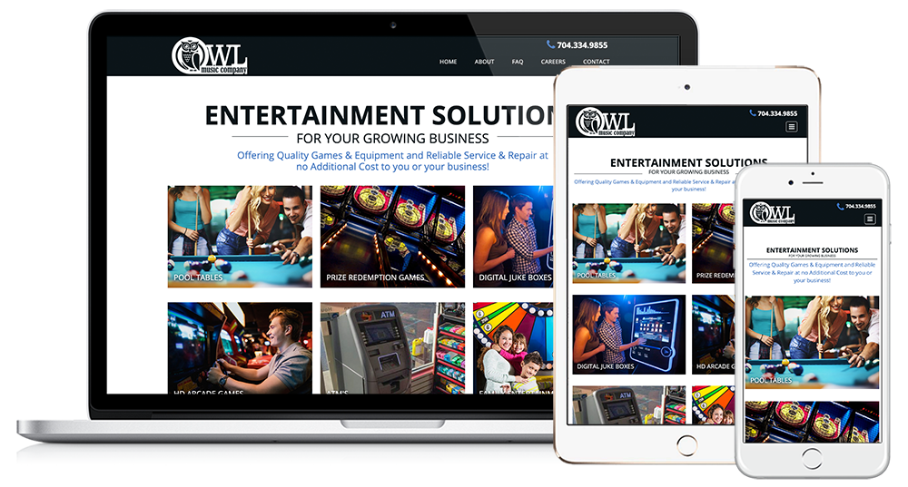 Owl Music // Image Design Digital Marketing Website Design